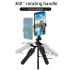 JMARY KT-239 1.75m Telescopic Selfie Stick Tripod Stand Cell Phone Clip Rotation Design Camera Mount Holder - Black